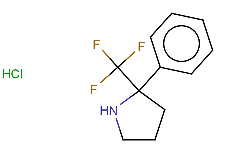 2-phenyl-2-(trifluoromethyl)pyrrolidine hydrochloride