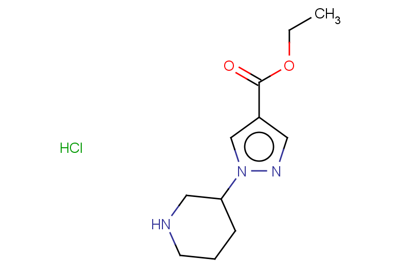 ethyl 1-(piperidin-3-yl)-1H-pyrazole-4-carboxylate hydrochloride