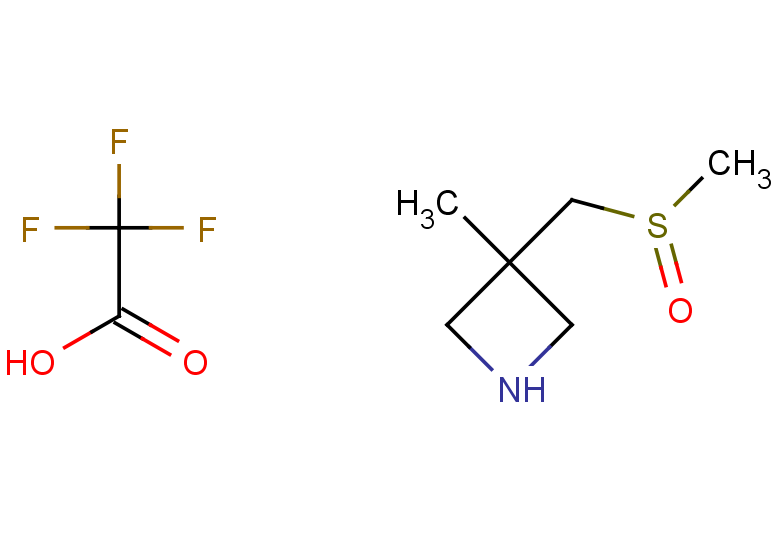 3-(methanesulfinylmethyl)-3-methylazetidine, trifluoroacetic acid