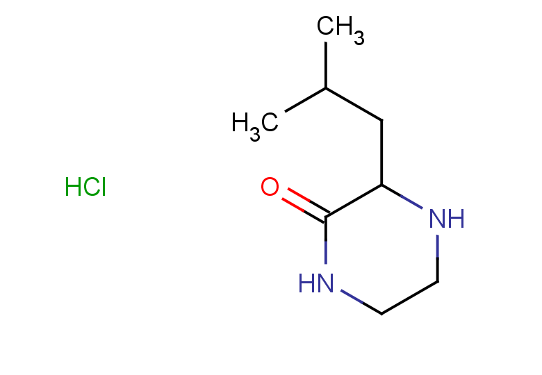 3-(2-methylpropyl)piperazin-2-one hydrochloride