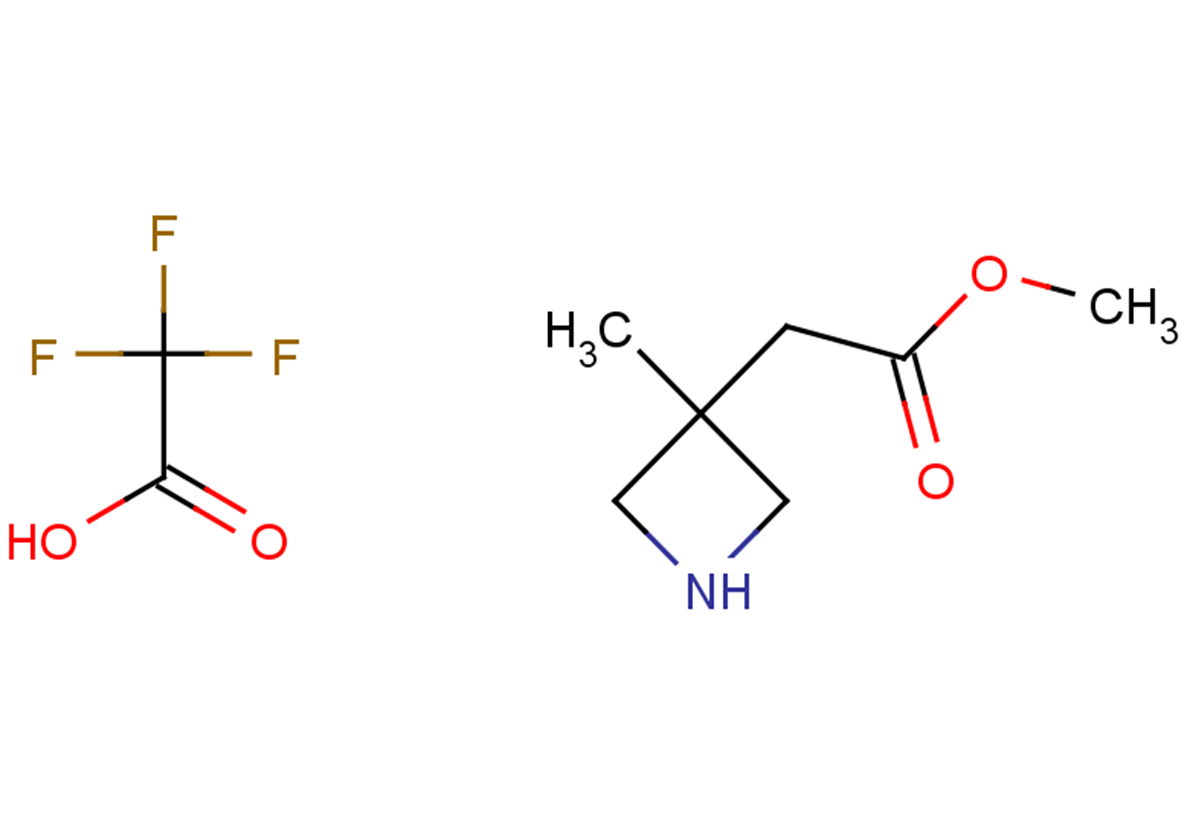 methyl 2-(3-methylazetidin-3-yl)acetate, trifluoroacetic acid