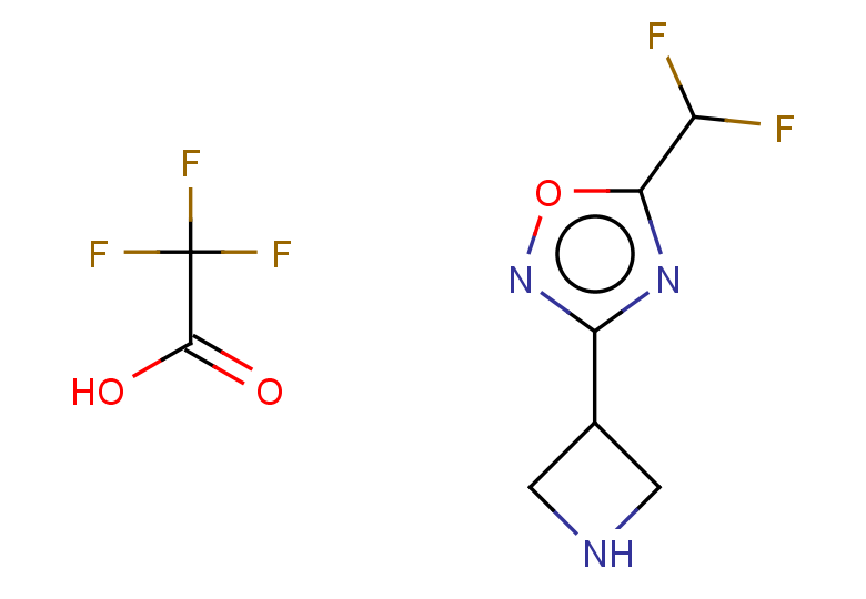 3-(azetidin-3-yl)-5-(difluoromethyl)-1,2,4-oxadiazole, trifluoroacetic acid