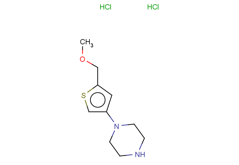 1-[5-(methoxymethyl)thiophen-3-yl]piperazine dihydrochloride