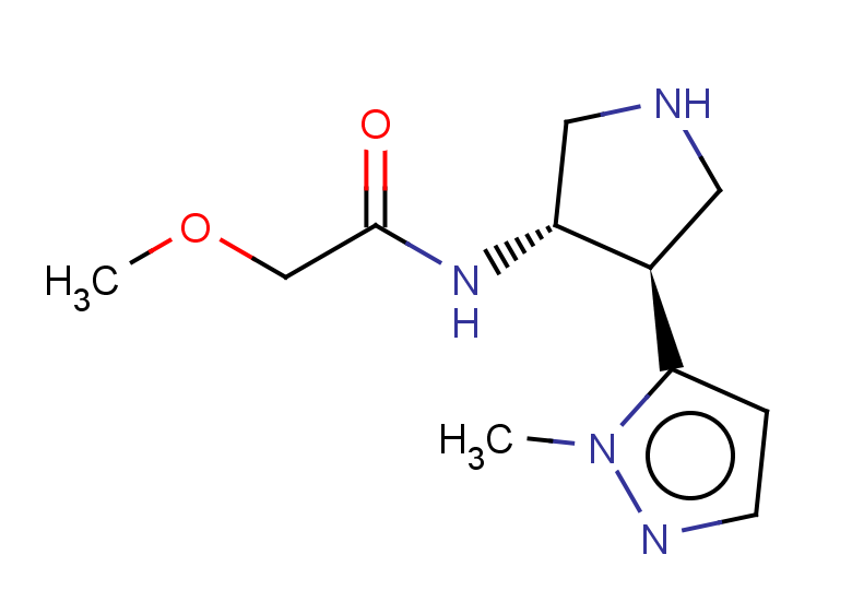 rac-2-methoxy-N-[(3R,4S)-4-(1-methyl-1H-pyrazol-5-yl)pyrrolidin-3-yl]acetamide, trans