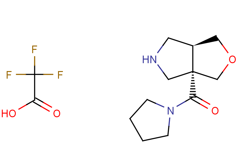 rac-1-[(3aR,6aR)-hexahydro-1H-furo[3,4-c]pyrrole-3a-carbonyl]pyrrolidine, trifluoroacetic acid