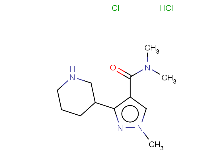 N,N,1-trimethyl-3-(piperidin-3-yl)-1H-pyrazole-4-carboxamide dihydrochloride
