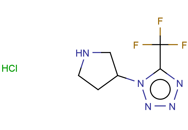 1-(pyrrolidin-3-yl)-5-(trifluoromethyl)-1H-1,2,3,4-tetrazole hydrochloride