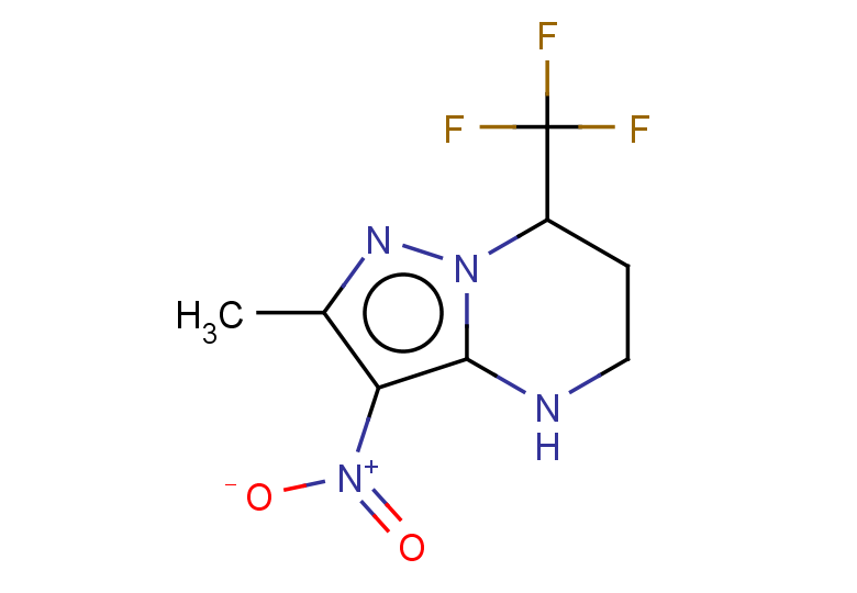 2-methyl-3-nitro-7-(trifluoromethyl)-4H,5H,6H,7H-pyrazolo[1,5-a]pyrimidine