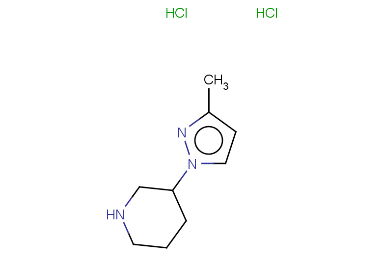 3-(3-methyl-1H-pyrazol-1-yl)piperidine dihydrochloride