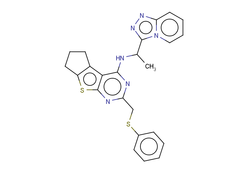 10-[(phenylsulfanyl)methyl]-N-(1-{[1,2,4]triazolo[4,3-a]pyridin-3-yl}ethyl)-7-thia-9,11-diazatricyclo[6.4.0.0,2,6]dodeca-1(12),2(6),8,10-tetraen-12-amine