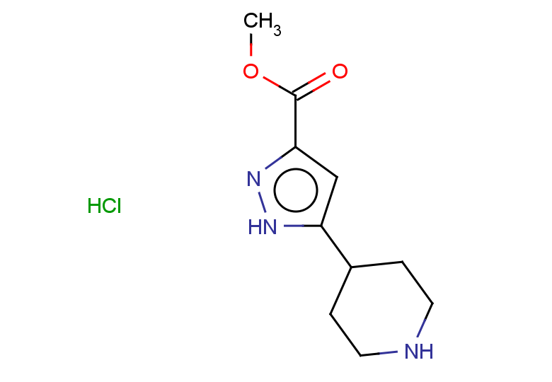 methyl 5-(piperidin-4-yl)-1H-pyrazole-3-carboxylate hydrochloride