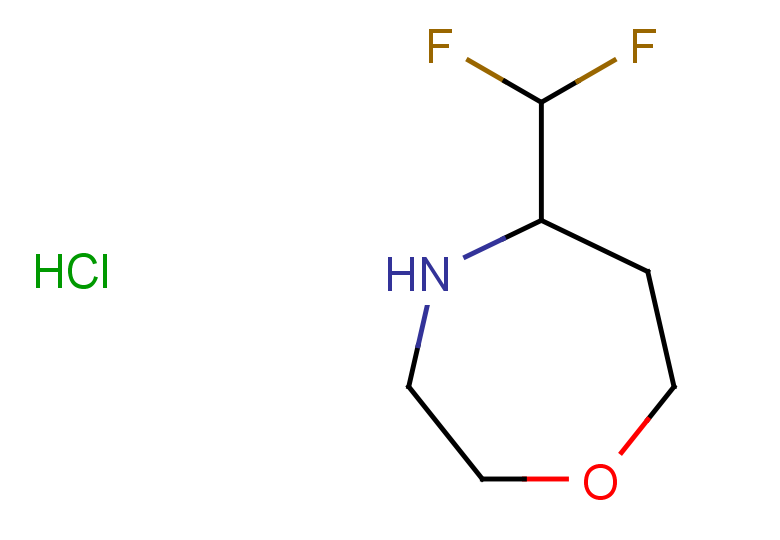 5-(difluoromethyl)-1,4-oxazepane hydrochloride