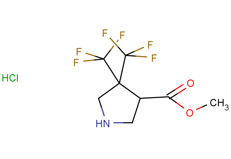 methyl 4,4-bis(trifluoromethyl)pyrrolidine-3-carboxylate hydrochloride
