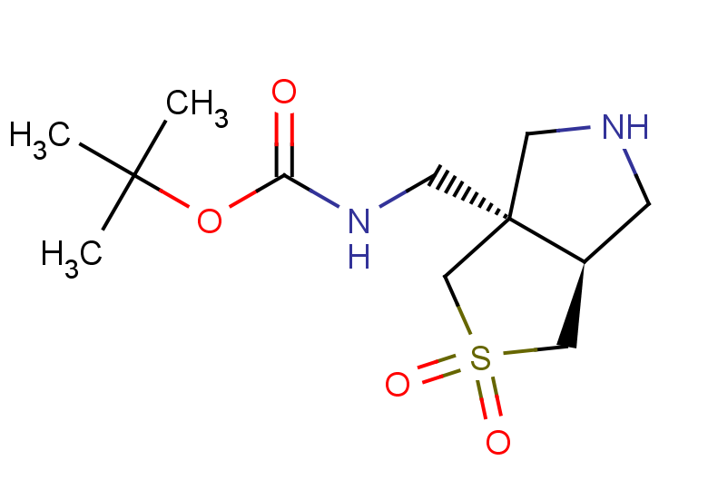 rac-tert-butyl N-{[(3aR,6aS)-2,2-dioxo-hexahydro-1H-2lambda6-thieno[3,4-c]pyrrol-3a-yl]methyl}carbamate, cis