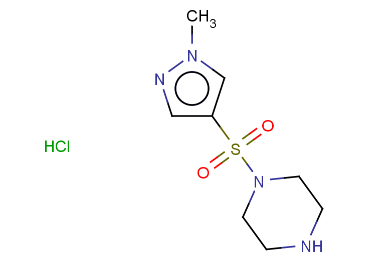 1-[(1-methyl-1H-pyrazol-4-yl)sulfonyl]piperazine hydrochloride