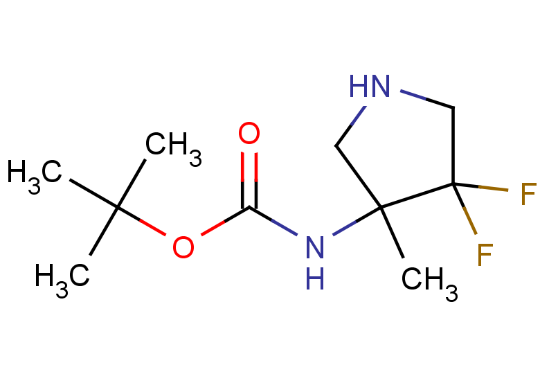 tert-butyl N-(4,4-difluoro-3-methylpyrrolidin-3-yl)carbamate