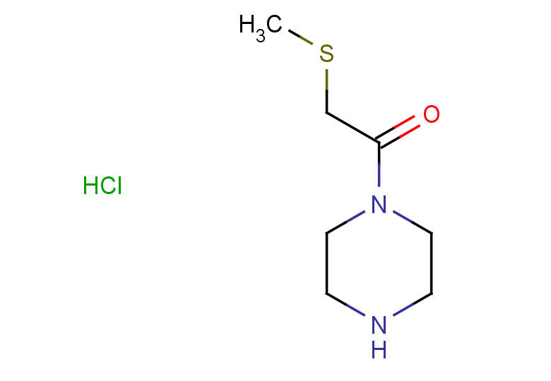 2-(methylsulfanyl)-1-(piperazin-1-yl)ethan-1-one hydrochloride