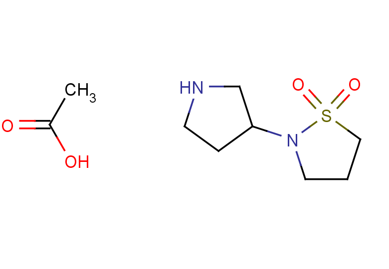 2-(pyrrolidin-3-yl)-1lambda6,2-thiazolidine-1,1-dione, acetic acid