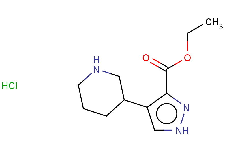 ethyl 4-(piperidin-3-yl)-1H-pyrazole-3-carboxylate hydrochloride