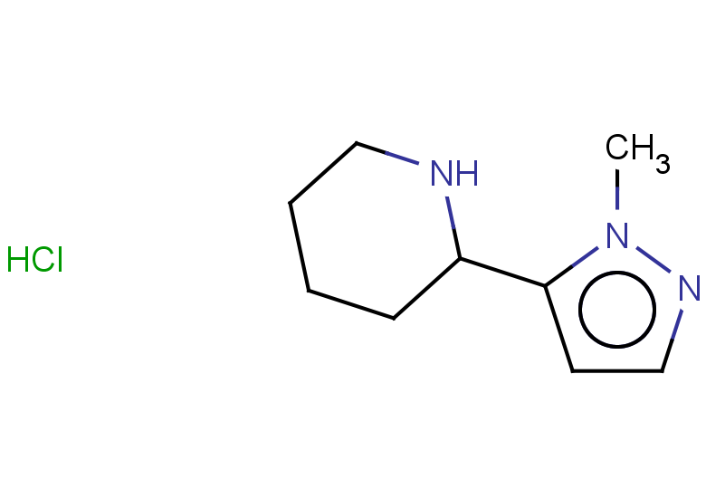 2-(1-methyl-1H-pyrazol-5-yl)piperidine hydrochloride