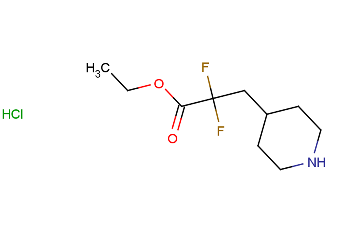ethyl 2,2-difluoro-3-(piperidin-4-yl)propanoate hydrochloride