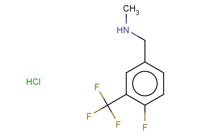 {[4-fluoro-3-(trifluoromethyl)phenyl]methyl}(methyl)amine hydrochloride