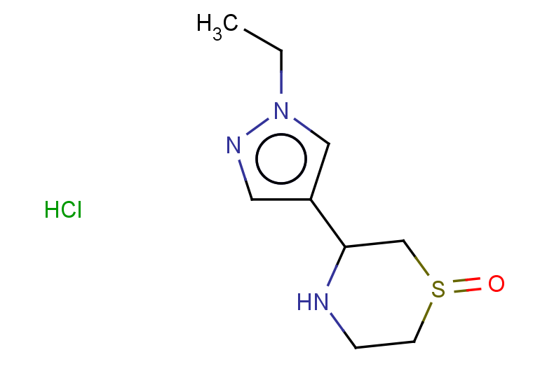 3-(1-ethyl-1H-pyrazol-4-yl)-1lambda4-thiomorpholin-1-one hydrochloride, Mixture of diastereomers