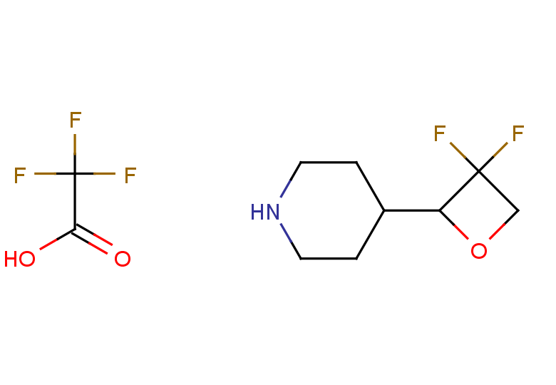 2,2,2-trifluoroacetic acid; 4-(3,3-difluorooxetan-2-yl)piperidine