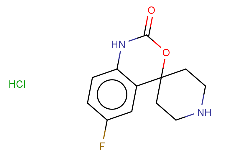 6-fluoro-1,2-dihydrospiro[3,1-benzoxazine-4,4'-piperidine]-2-one hydrochloride