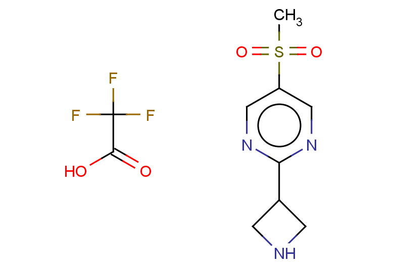 2,2,2-trifluoroacetic acid; 2-(azetidin-3-yl)-5-methanesulfonylpyrimidine