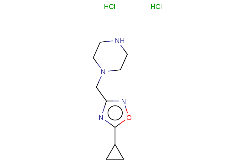 1-[(5-cyclopropyl-1,2,4-oxadiazol-3-yl)methyl]piperazine dihydrochloride