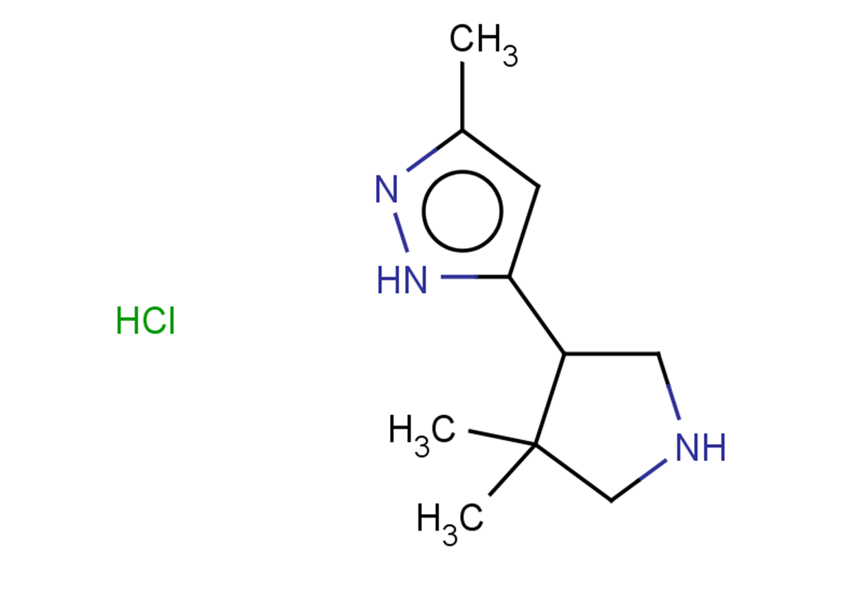 5-(4,4-dimethylpyrrolidin-3-yl)-3-methyl-1H-pyrazole hydrochloride