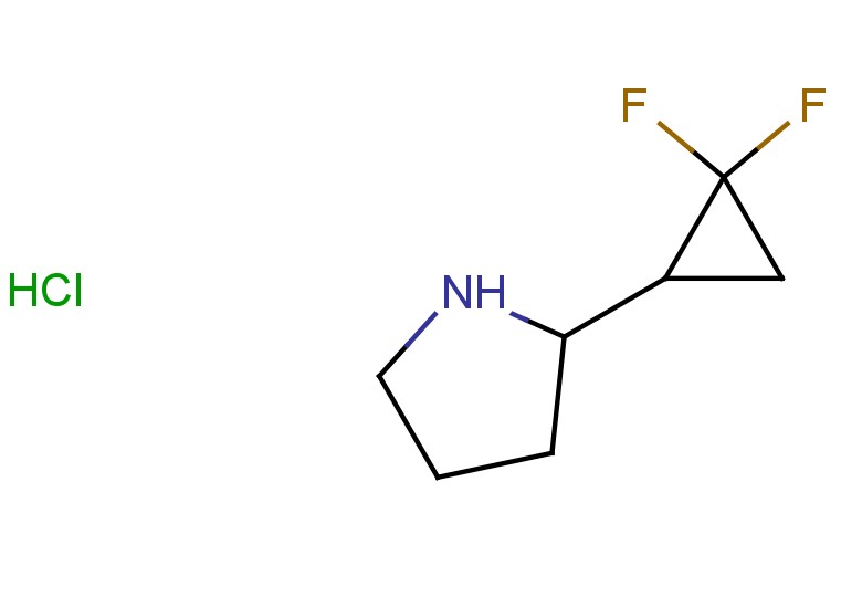 2-(2,2-difluorocyclopropyl)pyrrolidine hydrochloride