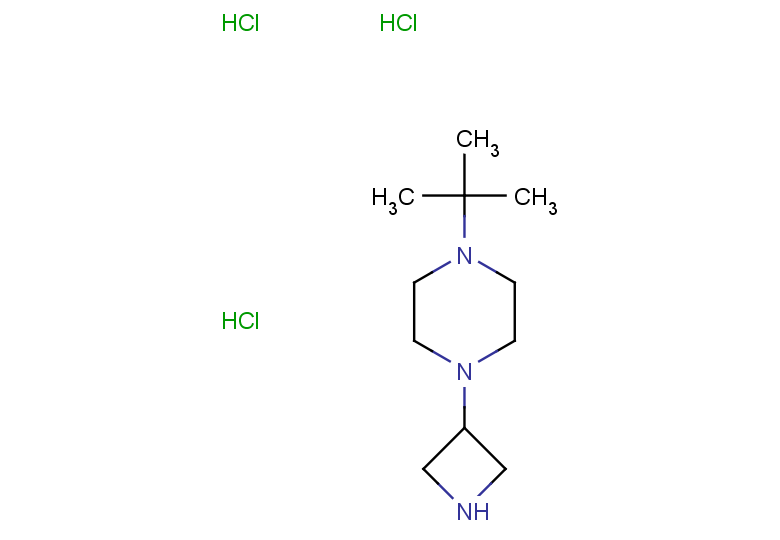 1-(azetidin-3-yl)-4-tert-butylpiperazine trihydrochloride