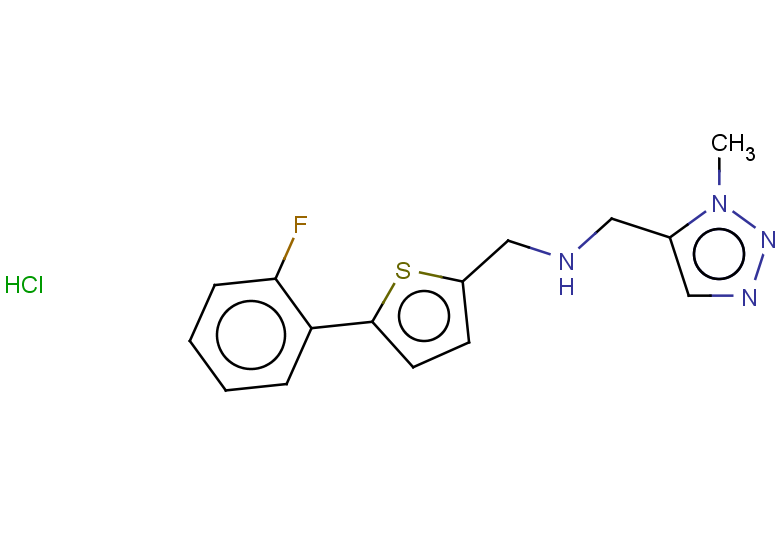 {[5-(2-fluorophenyl)thiophen-2-yl]methyl}[(1-methyl-1H-1,2,3-triazol-5-yl)methyl]amine hydrochloride