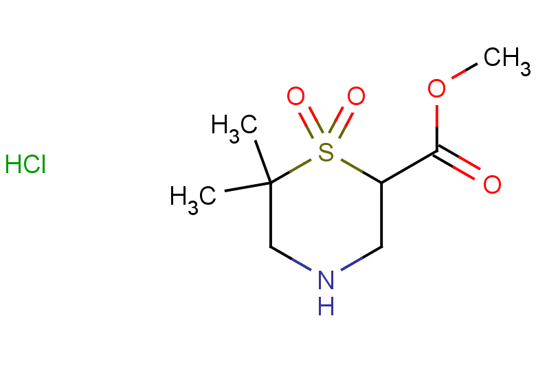 methyl 6,6-dimethyl-1,1-dioxo-1lambda6-thiomorpholine-2-carboxylate hydrochloride