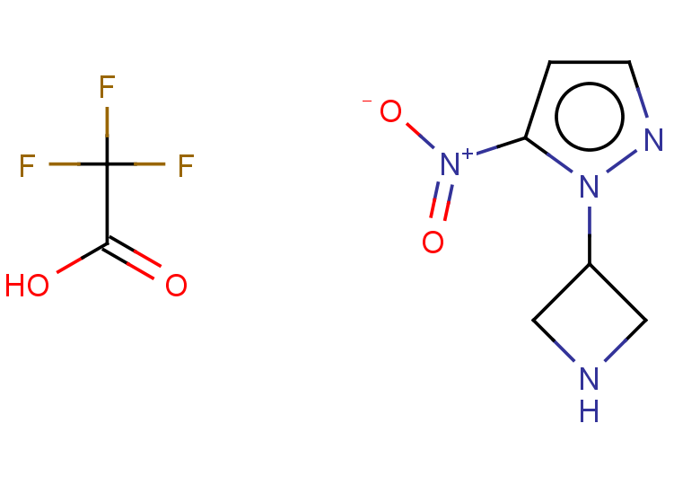 1-(azetidin-3-yl)-5-nitro-1H-pyrazole, trifluoroacetic acid