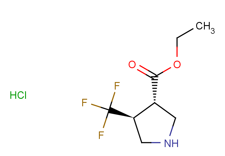 rac-ethyl (3R,4R)-4-(trifluoromethyl)pyrrolidine-3-carboxylate hydrochloride, trans