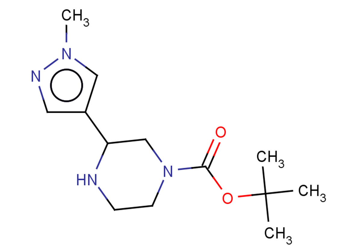 tert-butyl 3-(1-methyl-1H-pyrazol-4-yl)piperazine-1-carboxylate