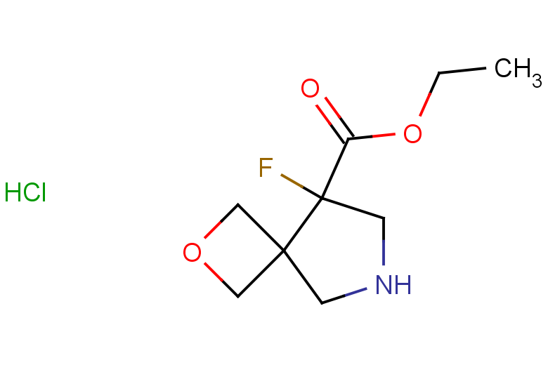 ethyl 8-fluoro-2-oxa-6-azaspiro[3.4]octane-8-carboxylate hydrochloride