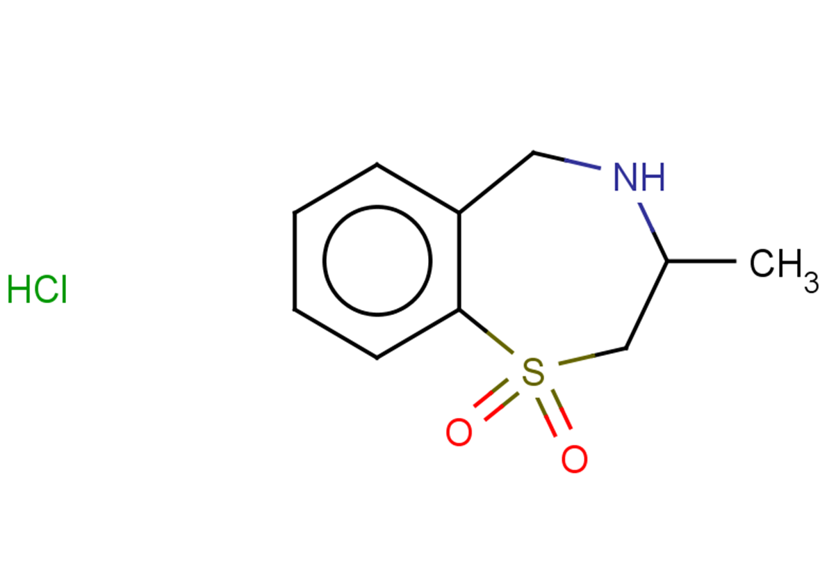 3-methyl-2,3,4,5-tetrahydro-1$l^{6},4-benzothiazepine-1,1-dione hydrochloride
