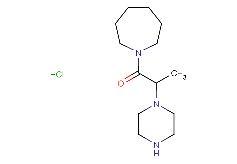 1-(azepan-1-yl)-2-(piperazin-1-yl)propan-1-one hydrochloride