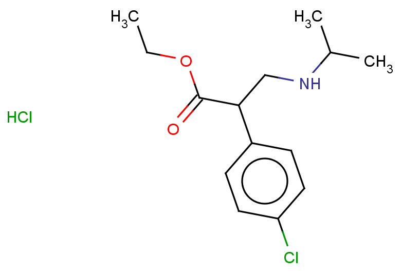 ethyl 2-(4-chlorophenyl)-3-(propan-2-ylamino)propanoate hydrochloride