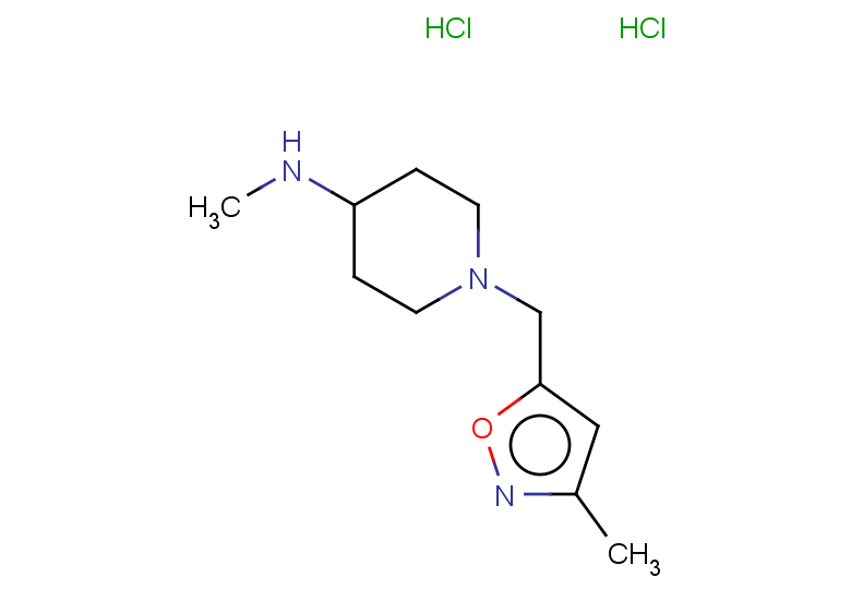 N-methyl-1-[(3-methyl-1,2-oxazol-5-yl)methyl]piperidin-4-amine dihydrochloride