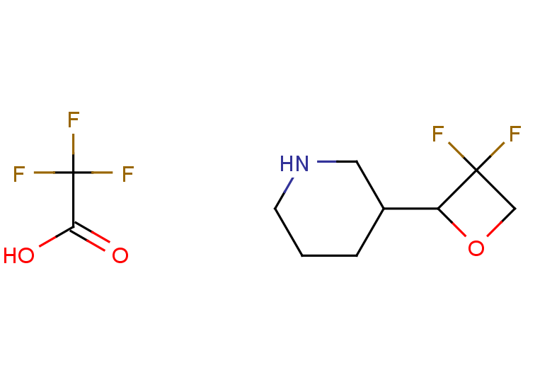 2,2,2-trifluoroacetic acid; 3-(3,3-difluorooxetan-2-yl)piperidine