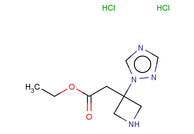 ethyl 2-[3-(1H-1,2,4-triazol-1-yl)azetidin-3-yl]acetate dihydrochloride