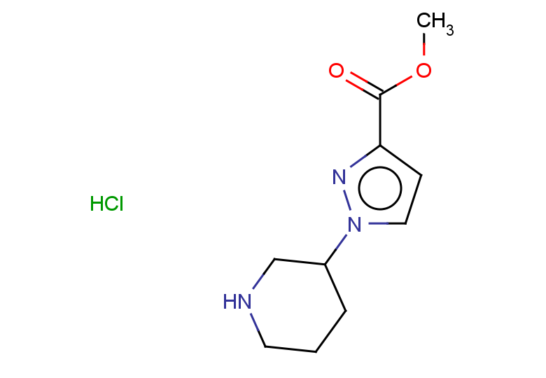 methyl 1-(piperidin-3-yl)-1H-pyrazole-3-carboxylate hydrochloride