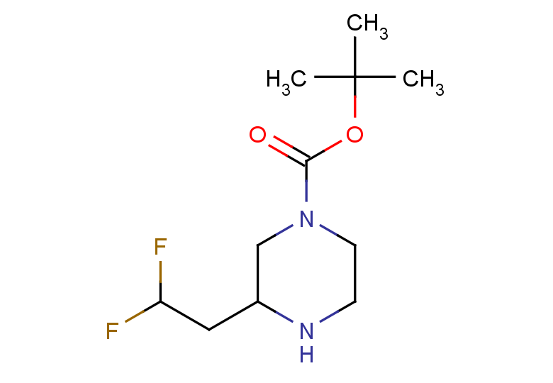 tert-butyl 3-(2,2-difluoroethyl)piperazine-1-carboxylate