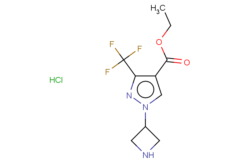 ethyl 1-(azetidin-3-yl)-3-(trifluoromethyl)-1H-pyrazole-4-carboxylate hydrochloride