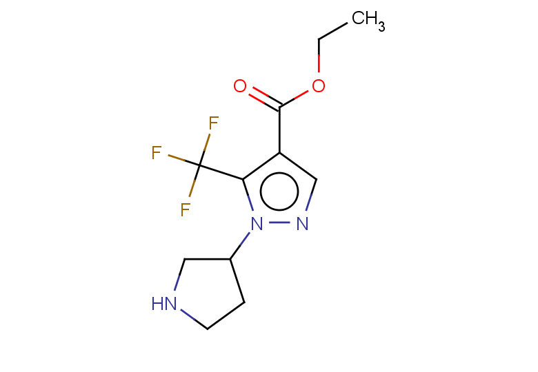 ethyl 1-(pyrrolidin-3-yl)-5-(trifluoromethyl)-1H-pyrazole-4-carboxylate